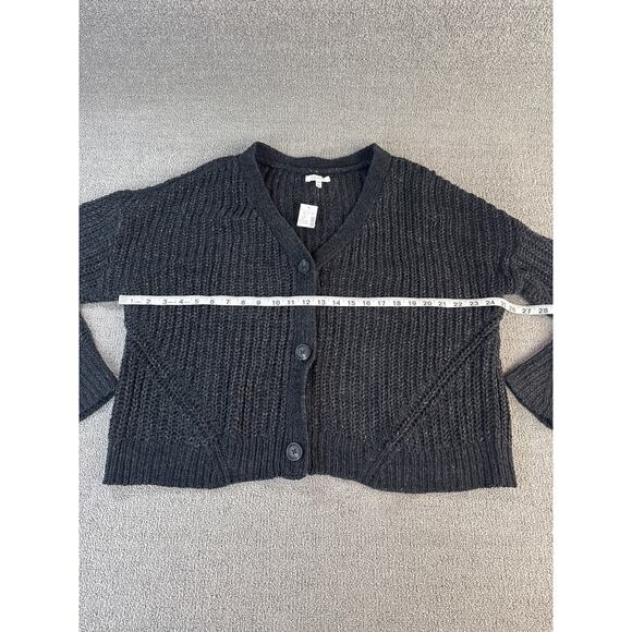NWT Maurices Cardigan Sweater Knit Cropped Metallic Thread Black Gold Size XL - Picture 5 of 8